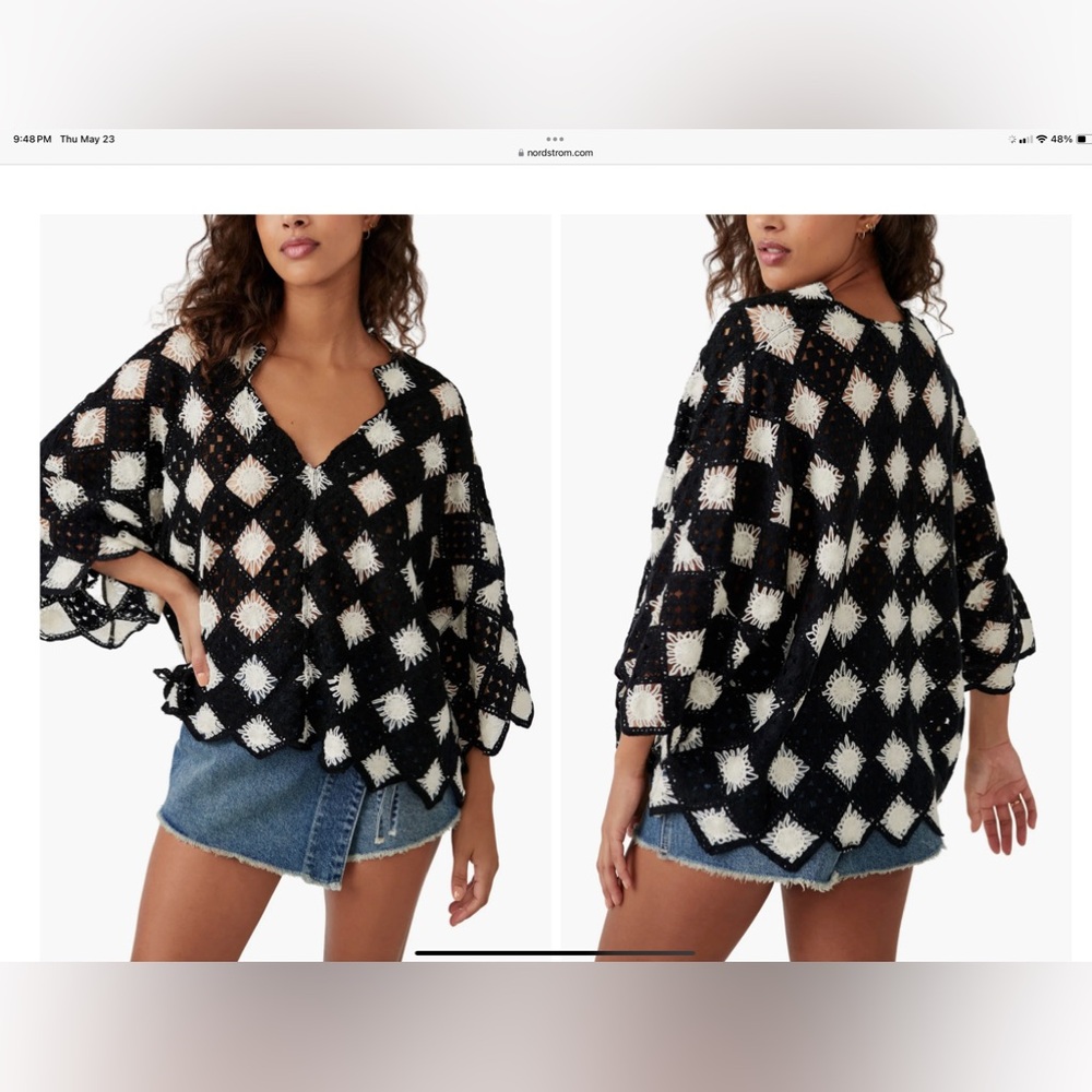 Free people crochet top